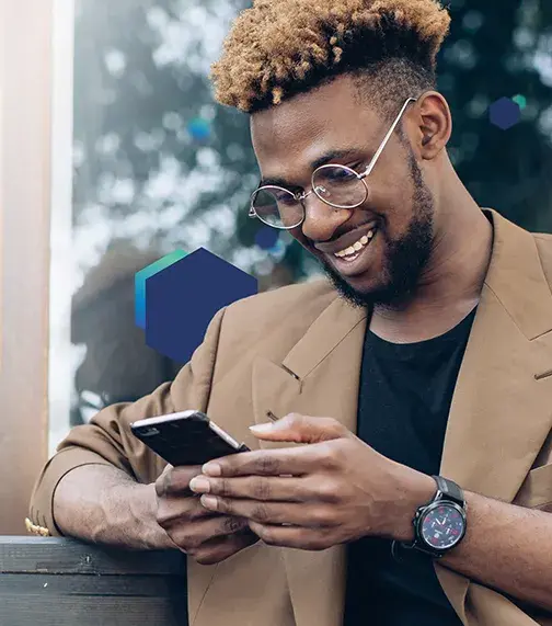 Man Checking His Phone Man Checking His Phone